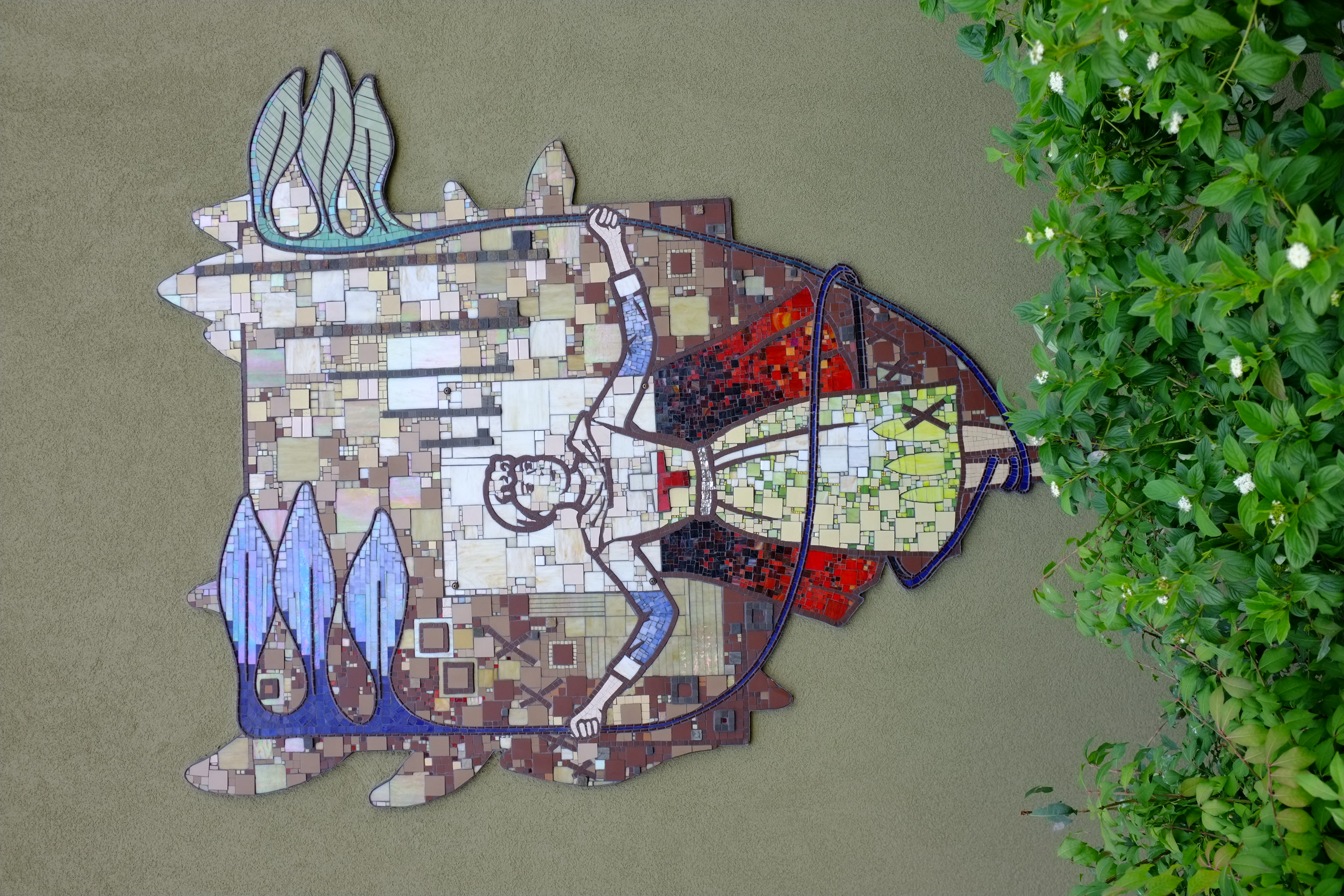 mosaic of a women depicting empowerment 