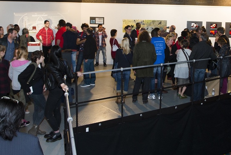 People at an exhibition