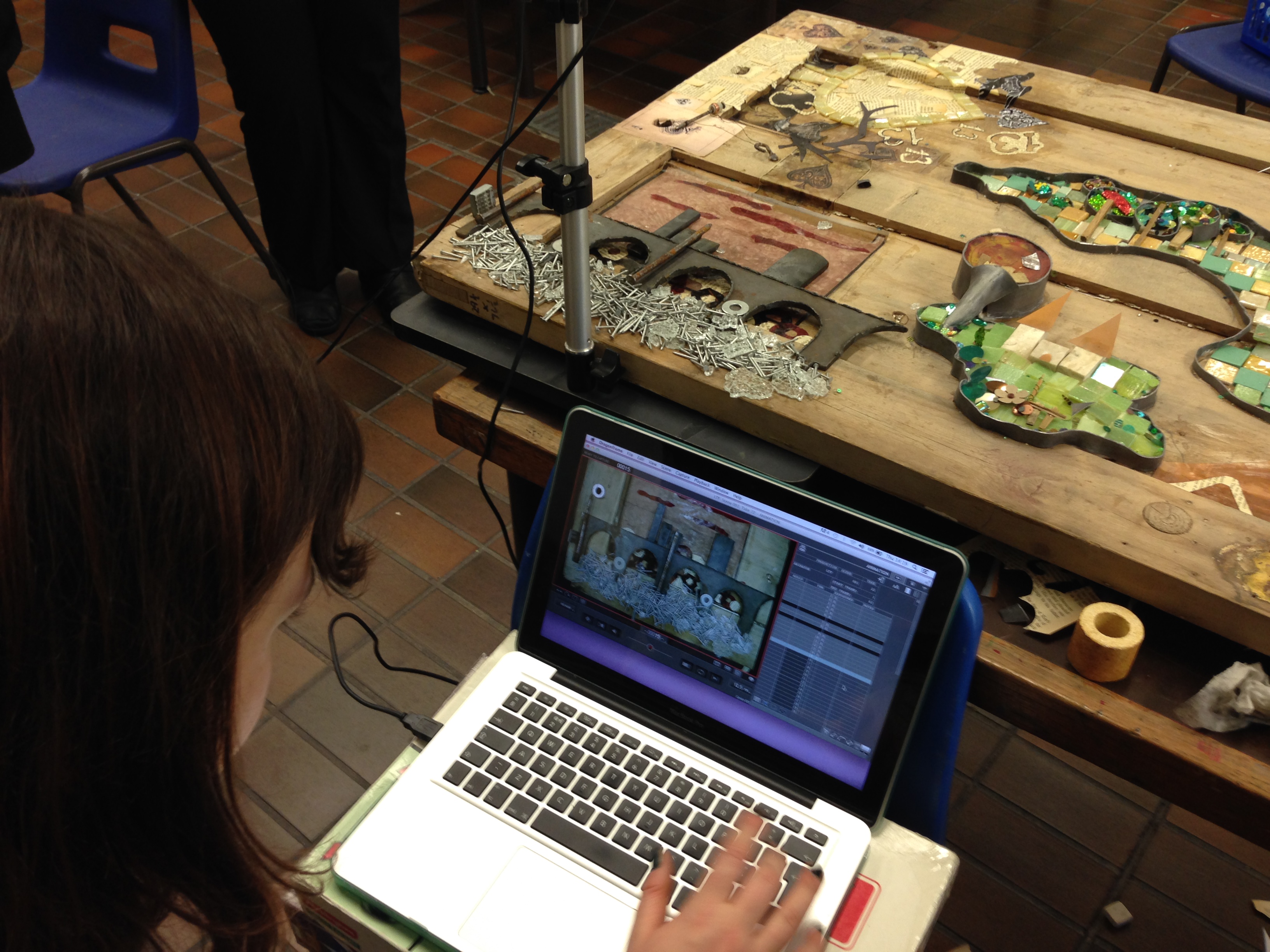 mosaic and animation making in primary school