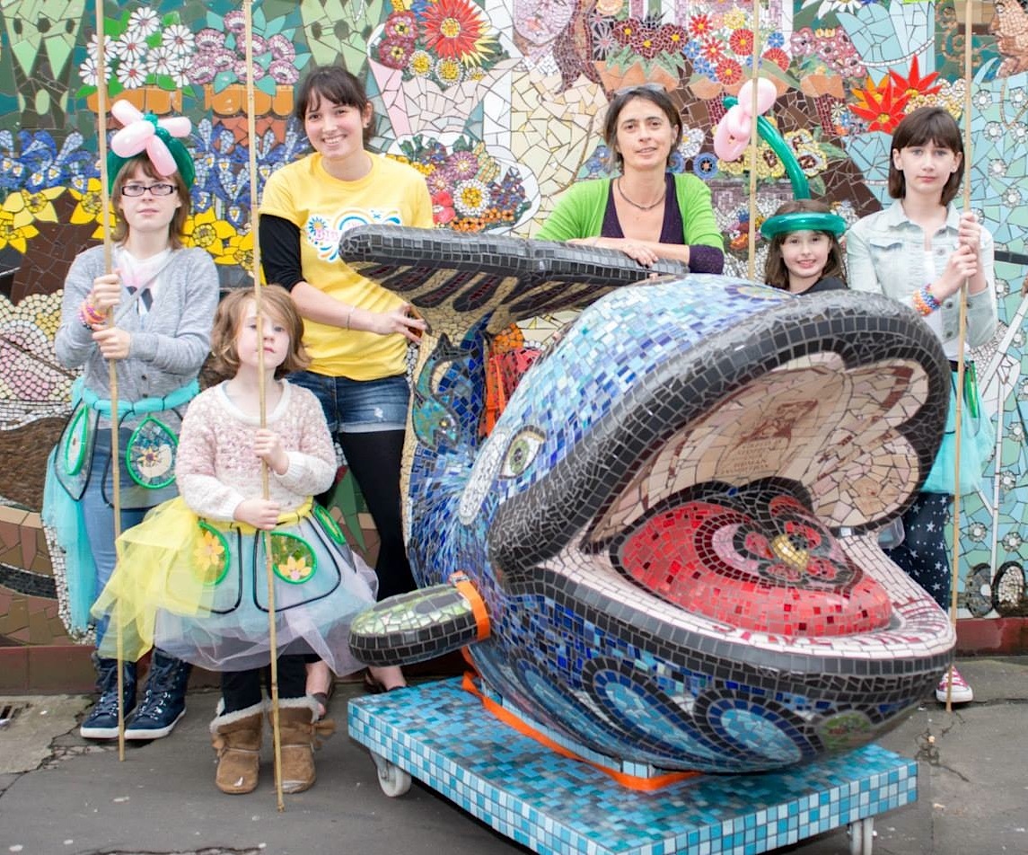 children with mosaic whale